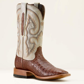 Ariat Caiman Belly Classic Callen Wide Square Toe Western Boot