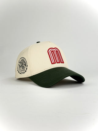 FORTY FIVE HATS “M” CAP (Cream and Green)