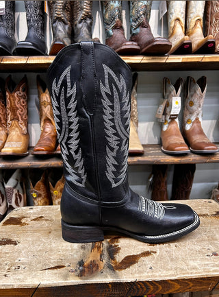 Quincy Original Leather High Boots for Women in Rodeo Last Black Color Q322N8305