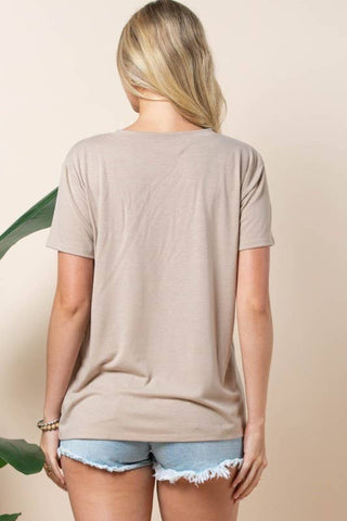 AV1205-894 VINTAGE WESTERN COUNTRY GIRL GRAPHIC T-SHIRT : Khaki / Contemporary / XL