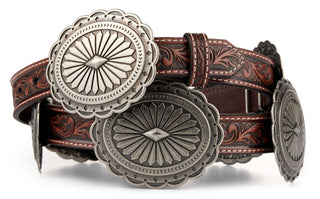 Ariat Women’s Concho Leather Belt (Brown) A1530508