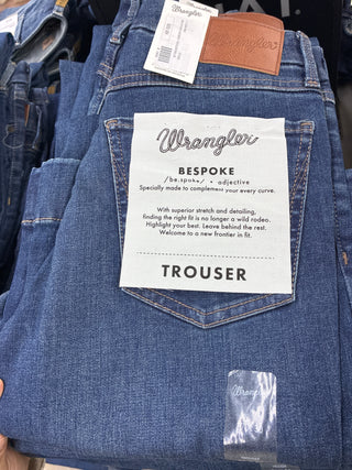 WOMEN'S WRANGLER BESPOKE HIGH RISE TROUSER JEAN(BLUE)-112387892