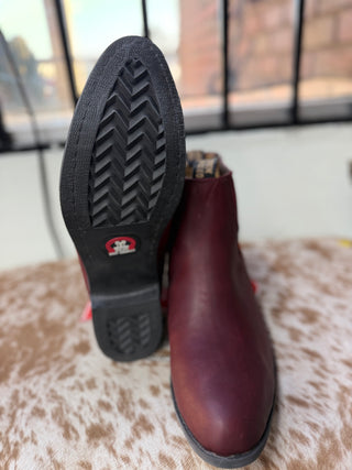 Original Michel Botin Charro Napa Suela Goma (Burgundy)-5645406