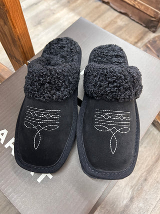 JACKIE SQUARE TOE SLIPPER (BLACK) AR2829-001