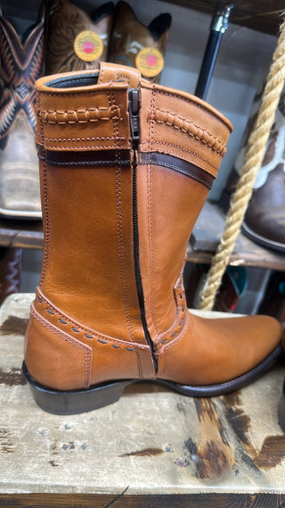 KING EXOTIC DUBAI TOE SHORT ZIPPER BOOT -766714