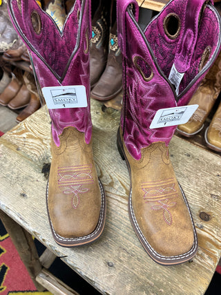 Smoky Mountain Tracie Kids Boots (Brown/Pink) 3920C