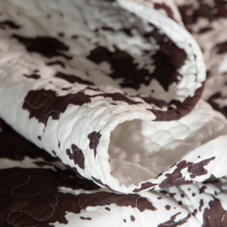 Wrangler Cowhide Quilt Set: Queen