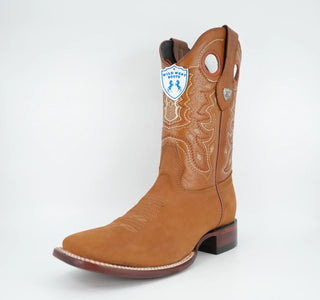 Wild West Men's Genuine Leather Ranch Toe Boot- 28246362