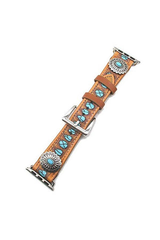WESTERN DESIGN PRINT APPLE WATCH BAND: LARGE / 42MM-45MM