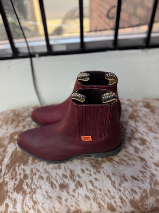 Original Michel Botin Charro Napa Suela Goma (Burgundy)-5645406