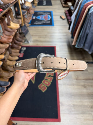 LS Dakota Men’s Concho Belt (Dark Brown)