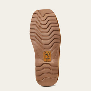 ARIAT MENS SILVERSMITH SQUARE TOE SLIPPER (CHESTNUT)