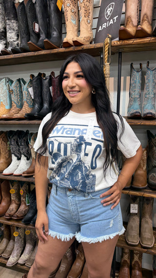 Wrangler Women’s Rodeo Archive Tee (Natural) 112379646