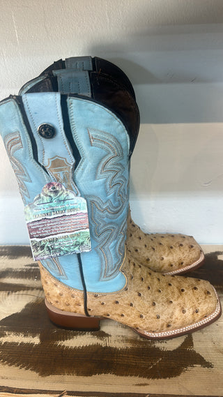 Tanner Mark Women's Orix Ostrich Square Toe Boots