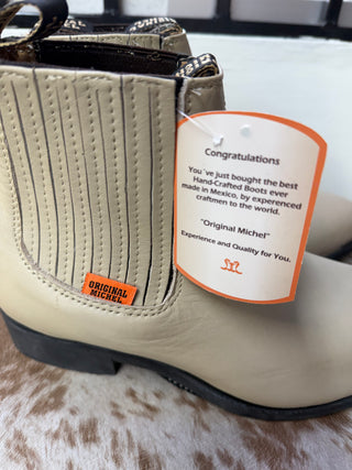 Original Michel Botin Charro Napa Suela Goma (HUESO)-644604