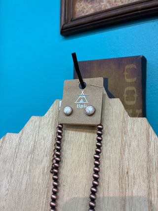Women’s Concho Bead Necklace Set (Copper) SS-2140CBWT