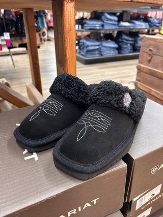 JACKIE SQUARE TOE SLIPPER (BLACK) AR2829-001