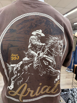Ariat Men’s Tombstone Cowboy T-Shirt (Brown) 10082624