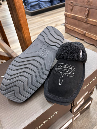 JACKIE SQUARE TOE SLIPPER (BLACK) AR2829-001