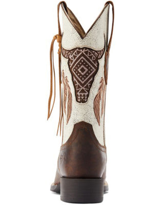 ARIAT WOMEN'S ROUND UP SOUTHWEST STRETCHFIT WESTERN BOOT -10044434