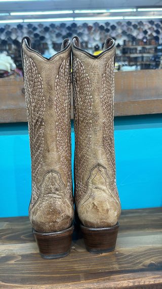 Circle G by Corral Ladies Honey Embroidery Snip Toe Triad Western Boots L6060