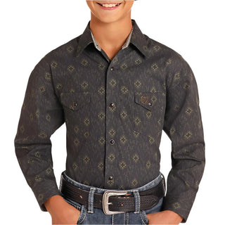 Panhandle Boy's Aztec Stripe Shirt