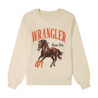 Women’s Wrangler Rodeo Club Pullover (Cream) 112383952