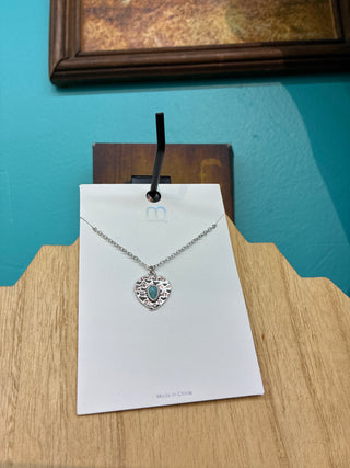 Women’s Heart Necklace (Silver) NK8306