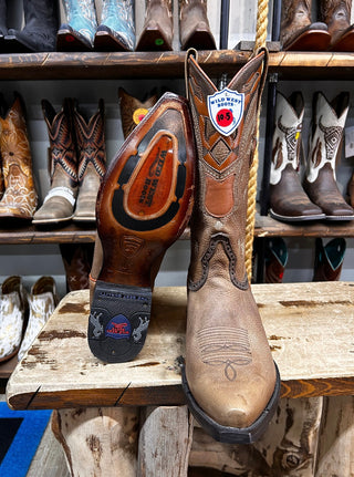 Wild West Snip Toe Rage Boot (Honey)- 2949951