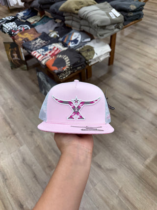 TexHorn Flat-Bill Western Cap (Texhorn Logo)