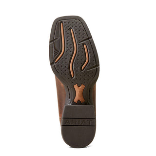 Ariat Sport Wide Square Toe Cowboy Boot (Dark Tan)