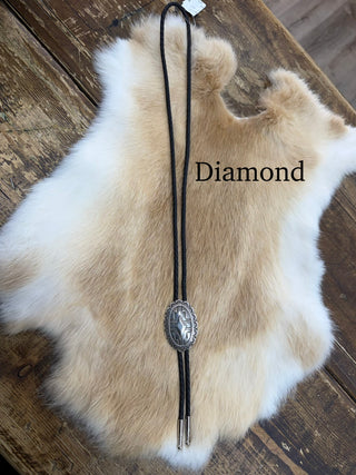 Western Style Bolo Ties (Silver) - 2222599