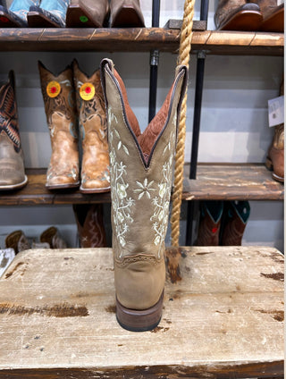 Tanner Mark SQ TOE EMBROIDERY FLORAL BOOTS -TML201058