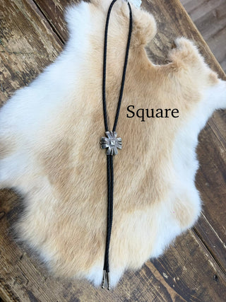 Western Style Bolo Ties (Silver) - 2222599