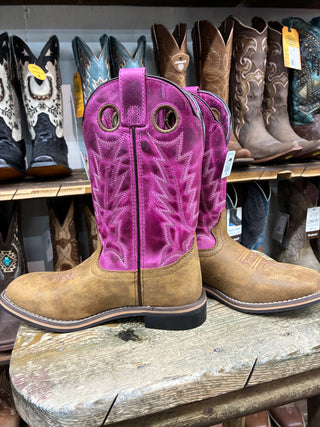 Smoky Mountain Tracie Youth Boots (Brown/Pink) 3920Y