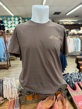 Ariat Men’s Tombstone Cowboy T-Shirt (Brown) 10082624