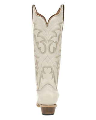 Circle G Tall Embroidery Snip Toe Boot L6440-BONE