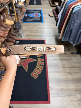 LS Dakota Men’s Concho Belt (Dark Brown)