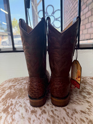 Los Altos Ostrich Wide Square Toe Boot(Kango)-8220360