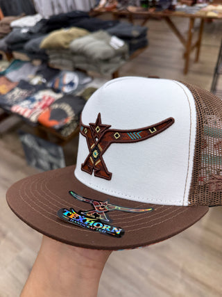 TexHorn Flat-Bill Western Cap (Texhorn Logo)