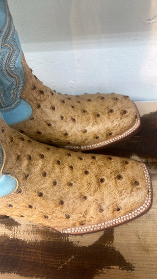 Tanner Mark Women's Orix Ostrich Square Toe Boots