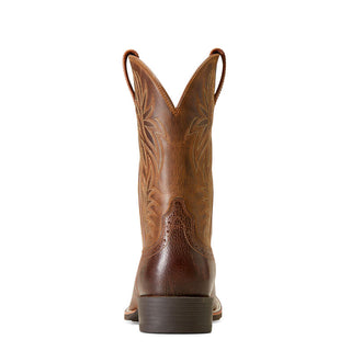 Ariat Sport Wide Square Toe Cowboy Boot (Dark Tan)