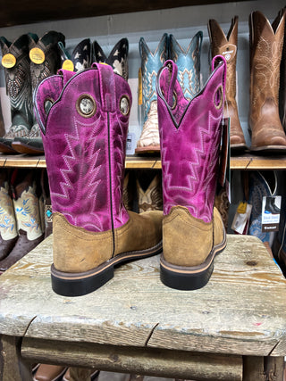 Smoky Mountain Tracie Youth Boots (Brown/Pink) 3920Y