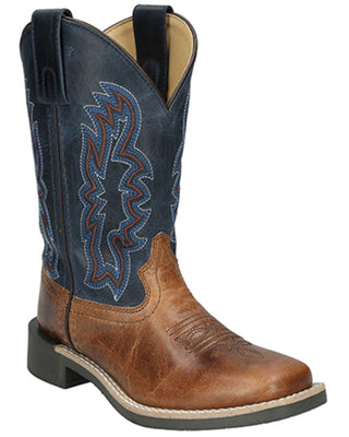 Smoky Mountain Little Boys Rustler Western Boots-Broad Square Toe