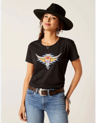 ARIAT WOMEN GEO SKULL T-SHIRT- 10047602