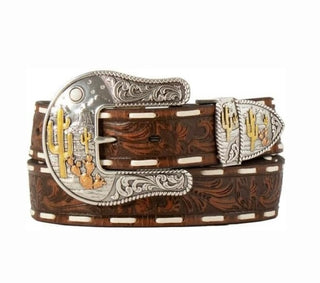 Angel Ranch Western Belt Womens Floral Embossed Laced-D140009902