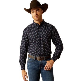 Ariat Men's Taylor Classic Fit Long Sleeve Shirt(Dark Blue)-10052490