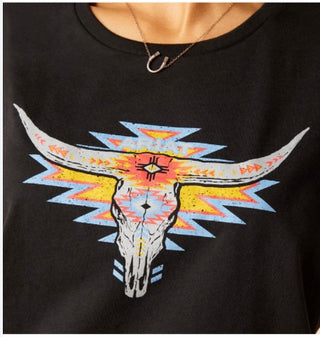 ARIAT WOMEN GEO SKULL T-SHIRT- 10047602