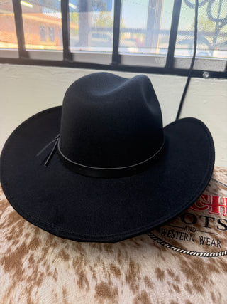 Kids Stone Dubetina Black Felt Hat (Black) 7518/6