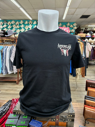 Rock & Roll Men’s Western T-Shirt (Black) BU21T08871